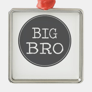 Personalised Boys Big Brother Gifts Metal Tree Decoration