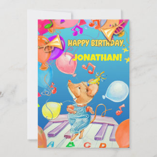 Personalised Boys Birthday Thank You Card
