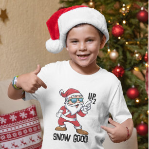 Personalised Boys Funny Christmas Quote Cartoon T-Shirt