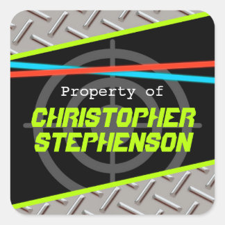 Personalised Boys Laser Tag Theme Name