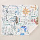 Personalised boys name nautical marine sailing 