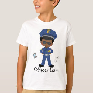 Personalised Boys Police Officer Law Enforcment T-Shirt