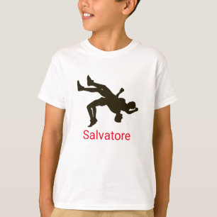 Personalised Boys Wrestling T shirt