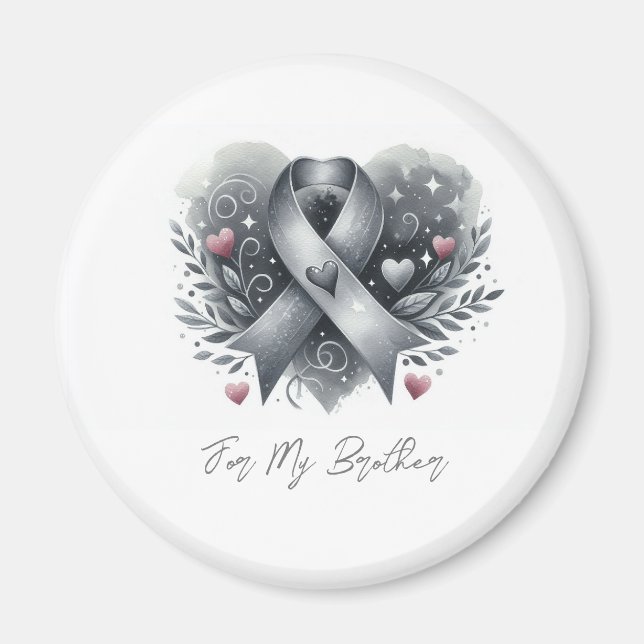 Personalised Brain Cancer-for my brother Magnet (Front)