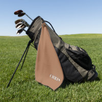 Personalised Bran Golf Towel