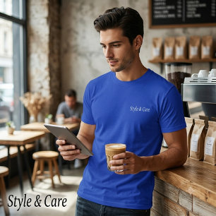 Personalised Brand Mark Dark Deep Royal T-Shirt