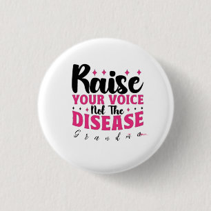 personalised breast cancer funny quote 2024  3 cm round badge
