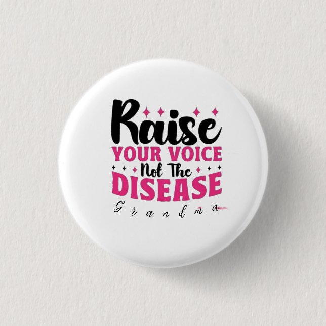 personalised breast cancer funny quote 2024  3 cm round badge (Front)