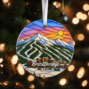 Personalised Breckenridge Acrylic Ornament, Custom Ornament
