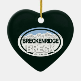 Personalised Breckenridge Colorado Rocky Mountain Ceramic Tree Decoration