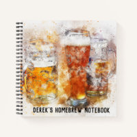 Personalised Brewers' Homebrew Notebook