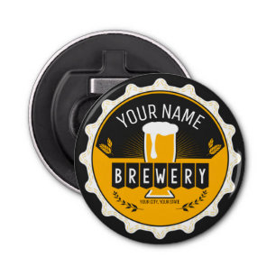 Personalised Brewery Beer Bottle Cap Bar  Bottle Opener