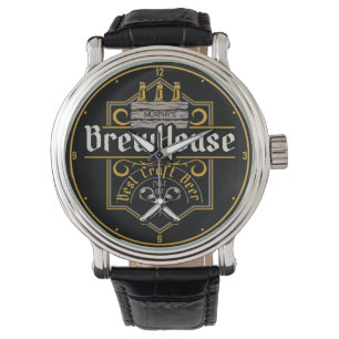 Personalised BrewHouse Best Craft Beer Ale Bar Watch