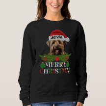Personalised Briard Dog Merry Christmas