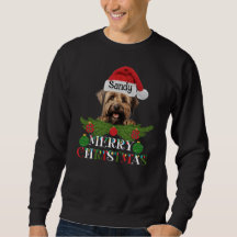 Personalised Briard Dog Merry Christmas