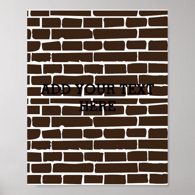 Personalised Brick Wall Poster (Front)