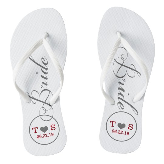 personalised wedding flip flops