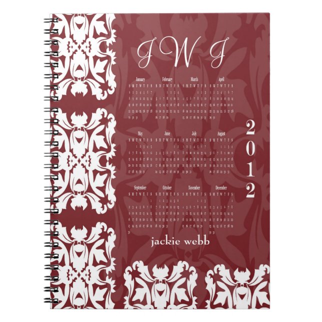 Personalised Bridal Notebook Journal Planner (Front)