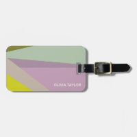 Personalised Bridal Party Favour Purple Green Name