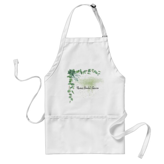 Personalised Bridal Shower Apron-Autographable!  A Standard Apron (Front)