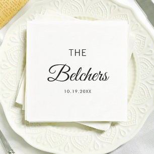 Personalised Bridal Shower Custom Wedding Party Napkin