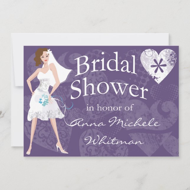 Personalised Bridal Shower Invitation (Front)