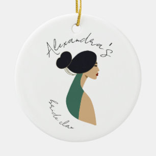 Personalised Bridal Shower Party Favour, Bachelor Ceramic Tree Decoration