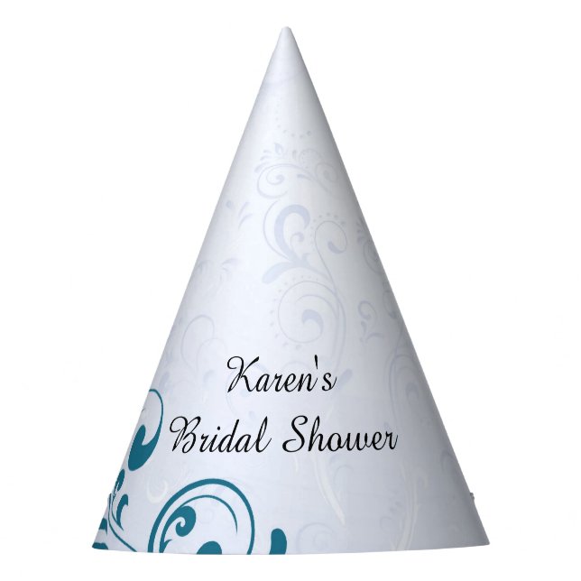 Personalised Bridal Shower Party Hats (Front)