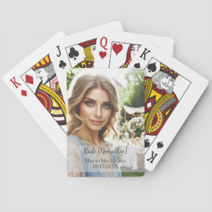 Personalised Bridal Shower Photo Playing Cards