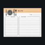 Personalised Bridal Shower Recipe Card<br><div class="desc">Start the bride off right with a collection of recipes from all her shower guests. Include this recipe card in the bridal shower invitation.</div>