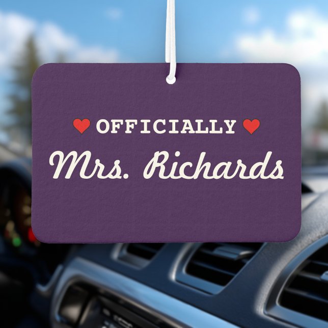 Personalised Bridal Wedding Car Air Freshener (Creator Uploaded)