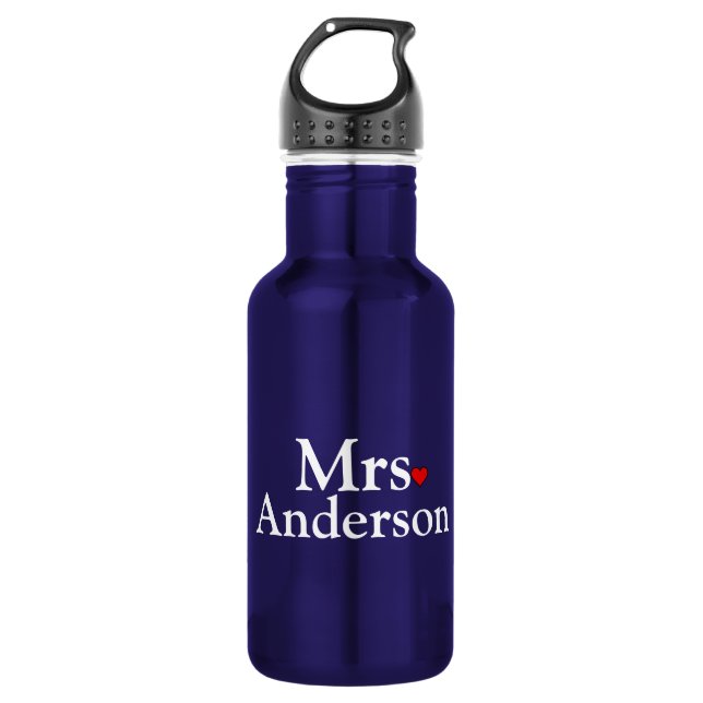 Personalised Bride 532 Ml Water Bottle (Front)