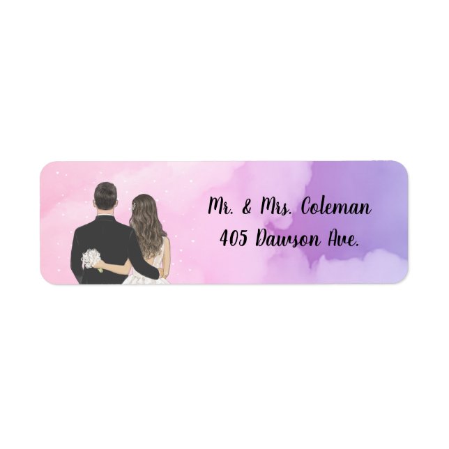 Personalised Bride and Groom  (Front)
