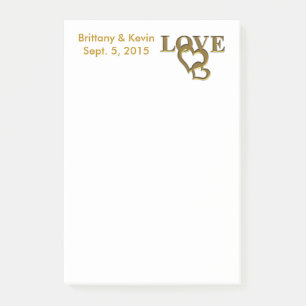 Personalised Bride and Groom Post-it Notes
