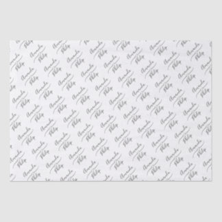 Personalised Bride and Groom White  Tissue Paper