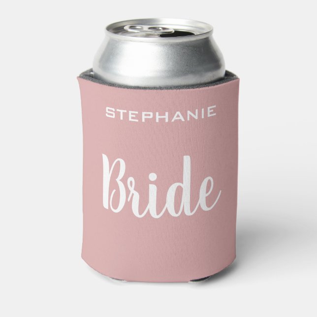 Personalised Bride Bridal Party Can Cooler (Can Back)