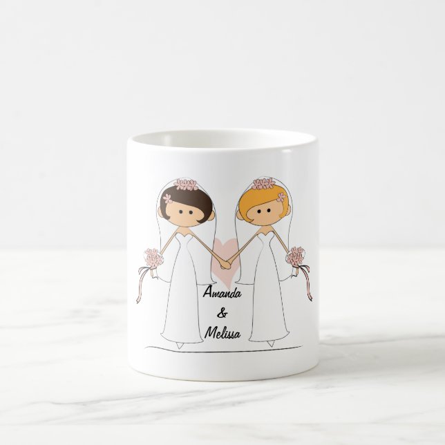 Personalised Bride & Bride Mug (Center)