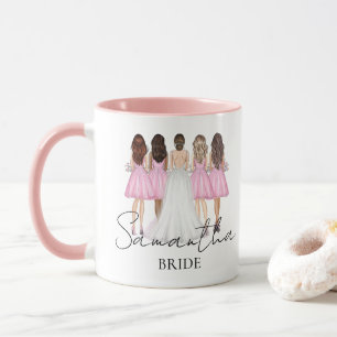 Personalised Bride Custom Name Gift Mug