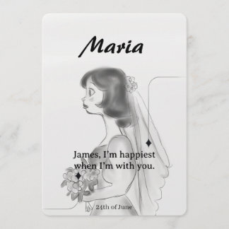 Personalised Bride & Groom Wedding Invitation
