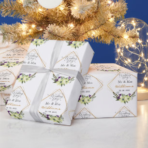 Personalised Bride & Groom Wedding Wrapping Paper