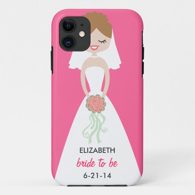Personalised Bride iPhone 5 Case-Mate Barely There Case-Mate iPhone Case (Back)