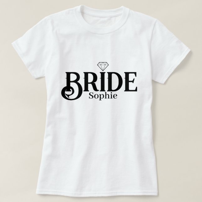 Personalised  Bride Name  2026 T-Shirt (Design Front)