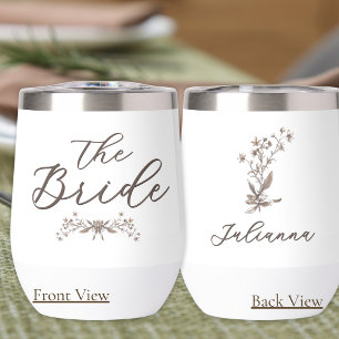 Personalised Bride Rustic Wildflowers