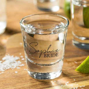 Personalised Bride Shot Glass