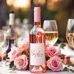 Personalised Bride Sparkling Wine Label<br><div class="desc">Welcome to our collection of personalised bride products on Zazzle! Here,  we specialise in creating unique and customisable items to celebrate the journey of becoming a bride. Whether you're planning your dream wedding or looking for the perfect bridal shower gifts,  we've got you covered.</div>