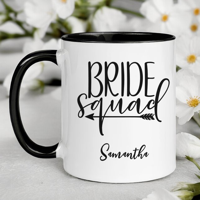 Personalised Bride Squad Mug (Personalized Bridesmaid Mug)