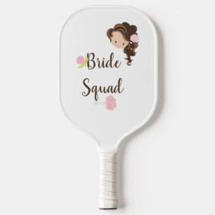 Personalised Bride Squad Sporty Pickleball Paddle