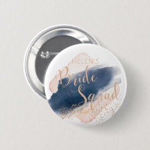 Personalised Bride Squad wedding party badges