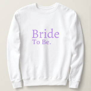 Personalised Bride Stylish Modern Minimal Monogram Sweatshirt