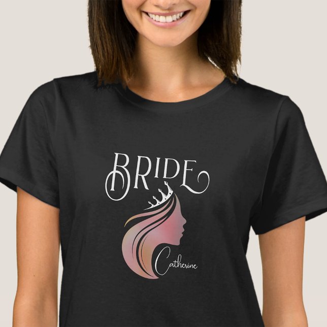 Personalised Bride Team Bachelorette Hen Party T-Shirt (Creator Uploaded)